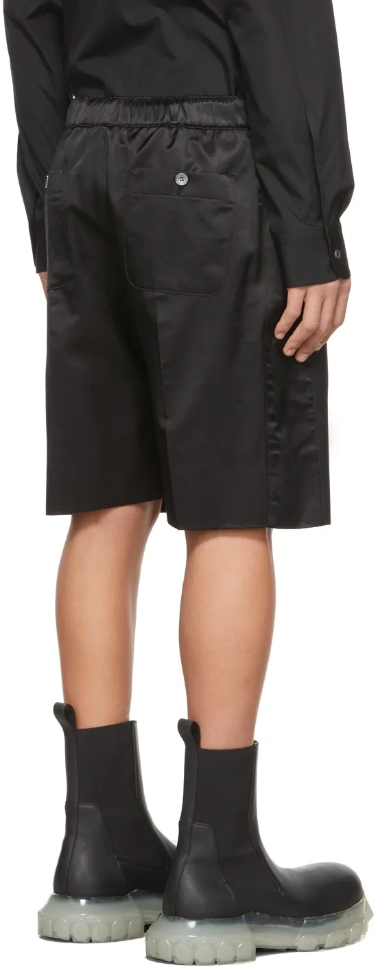 Satin Weave Knee-Length Shorts