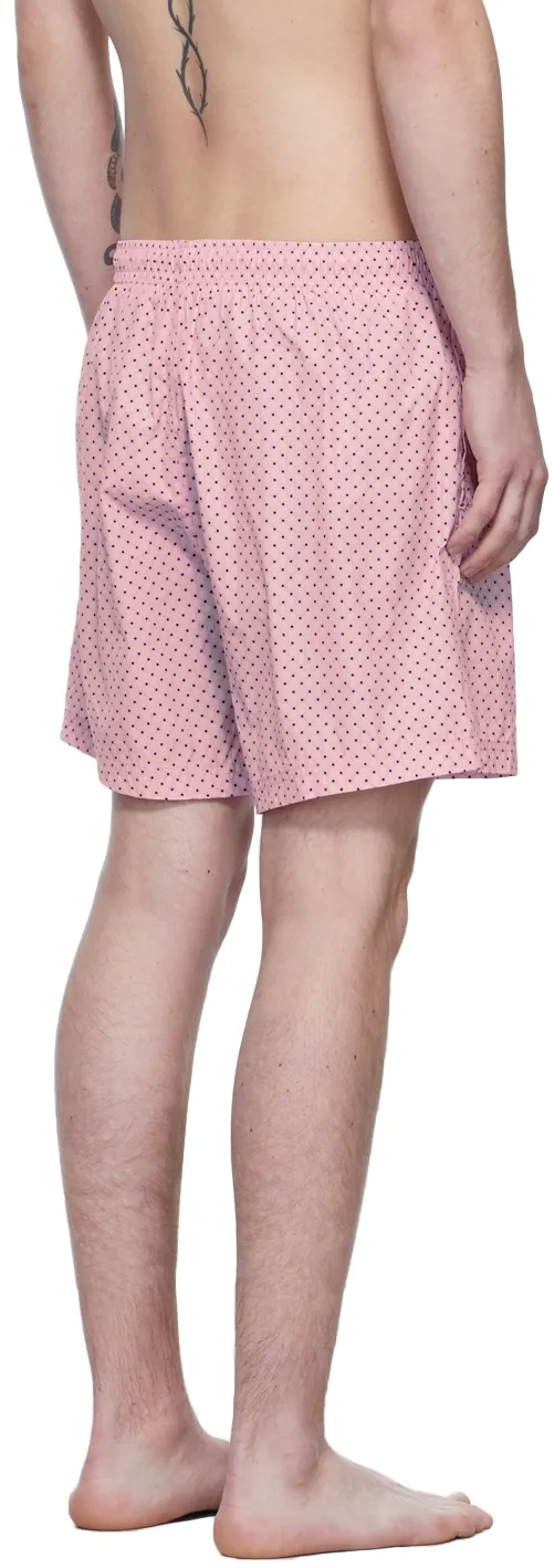Skull Print Slip-On Swim Shorts
