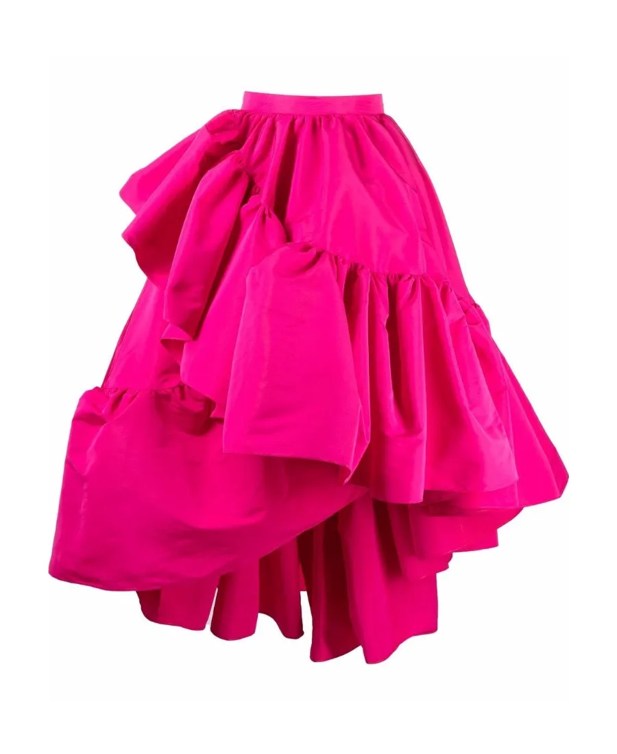 Asymmetric Ruffled Skirt