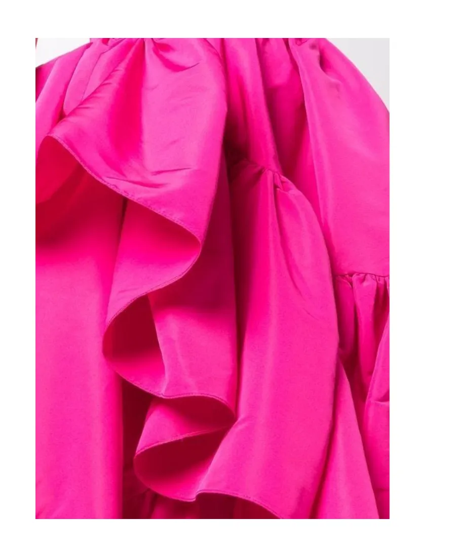 Asymmetric Ruffled Skirt