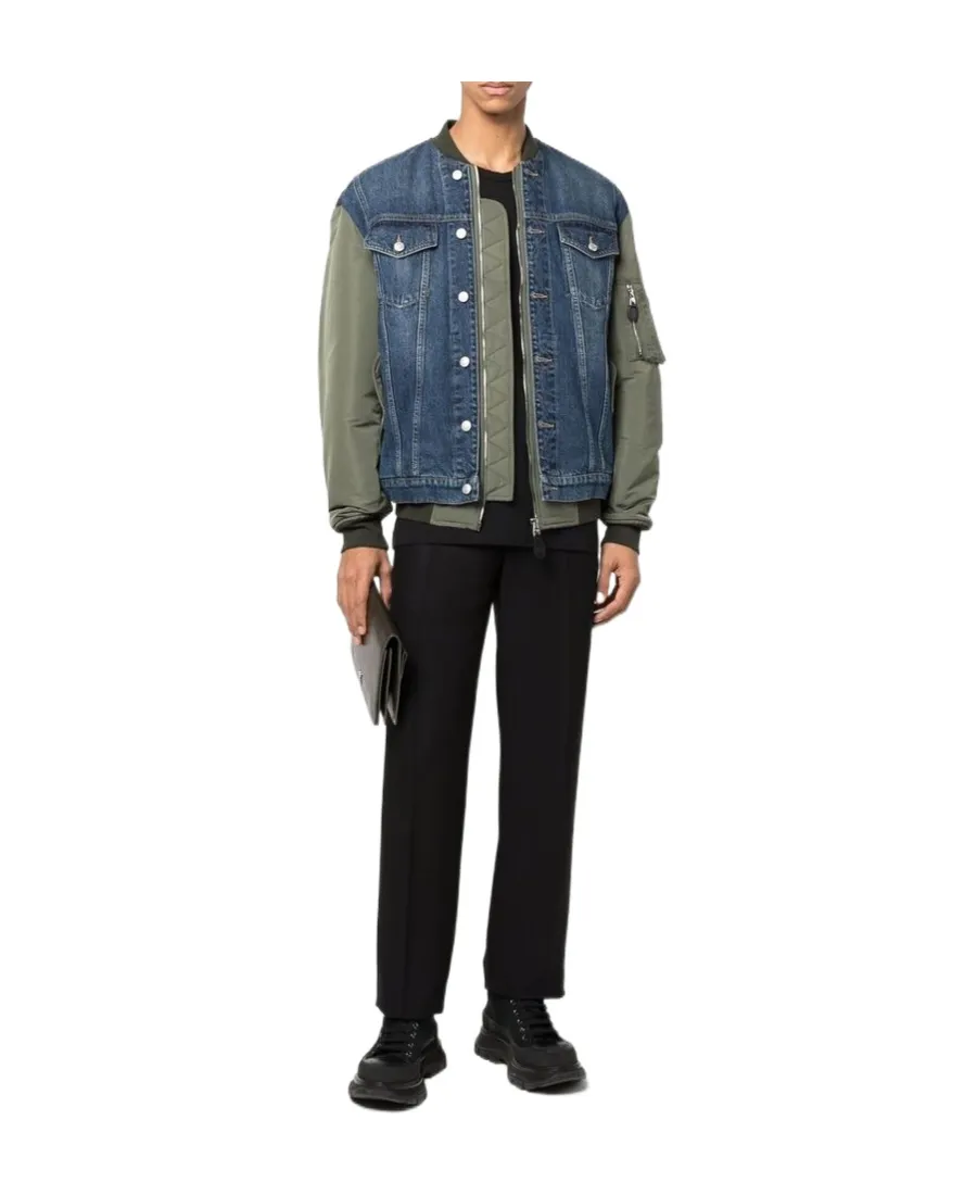 Hybrid Denim Bomber Jacket