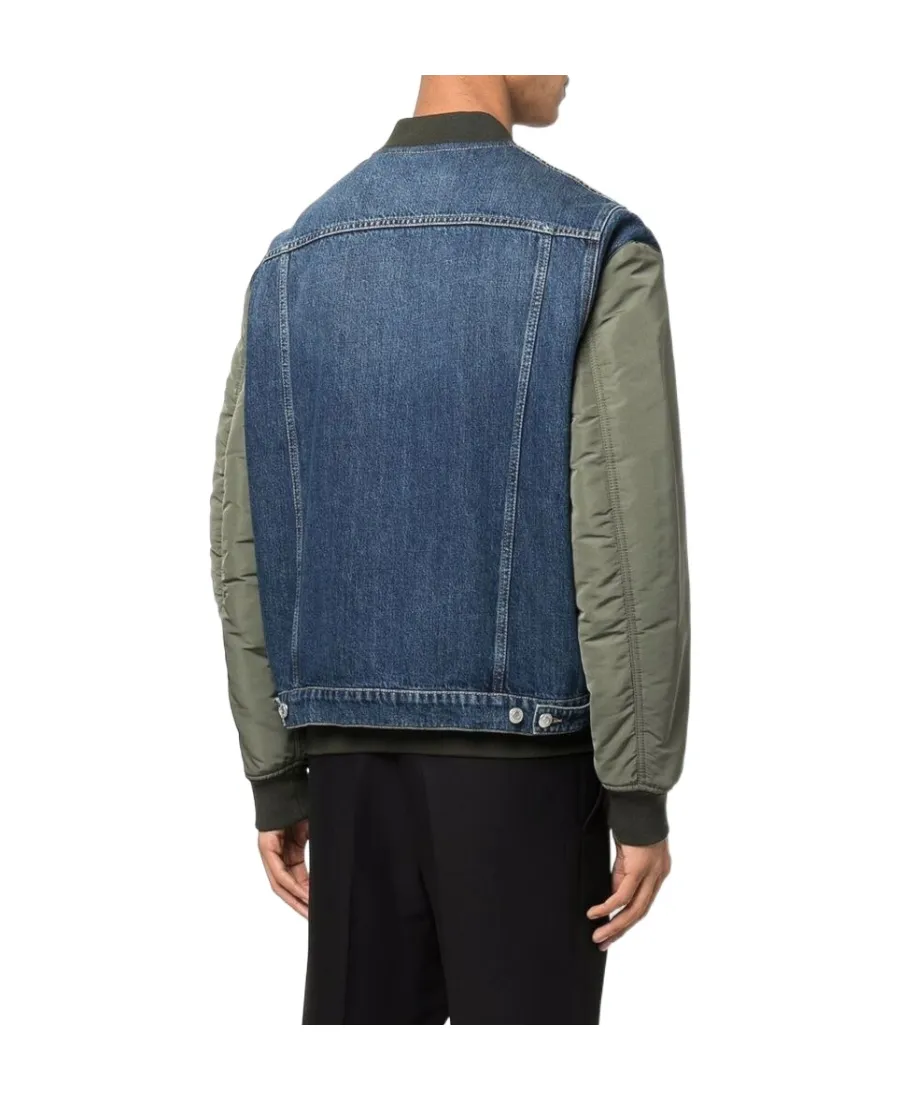 Hybrid Denim Bomber Jacket