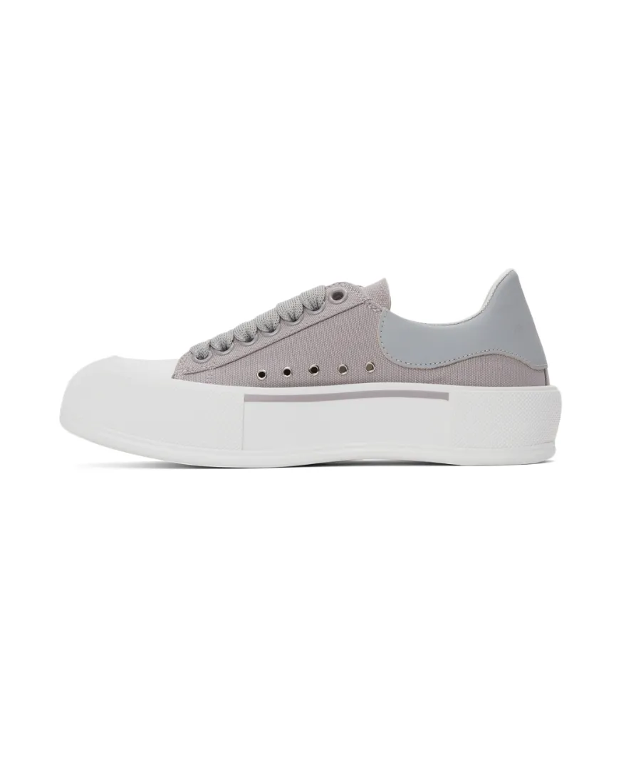 Panelled Lace-Up Sneakers
