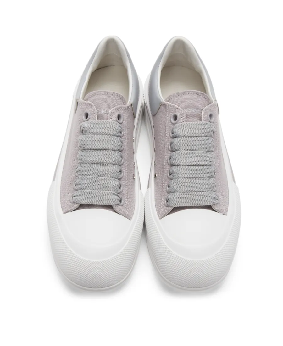 Panelled Lace-Up Sneakers