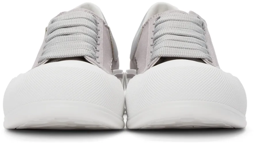 Panelled Lace-Up Sneakers