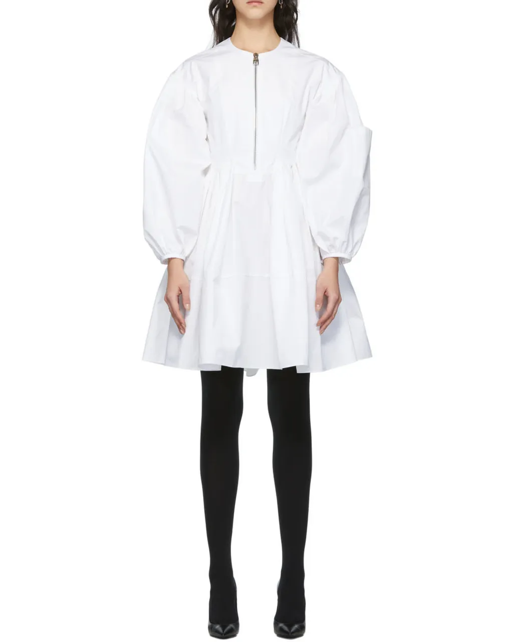 Cocoon Sleeve Zipped Mini Dress
