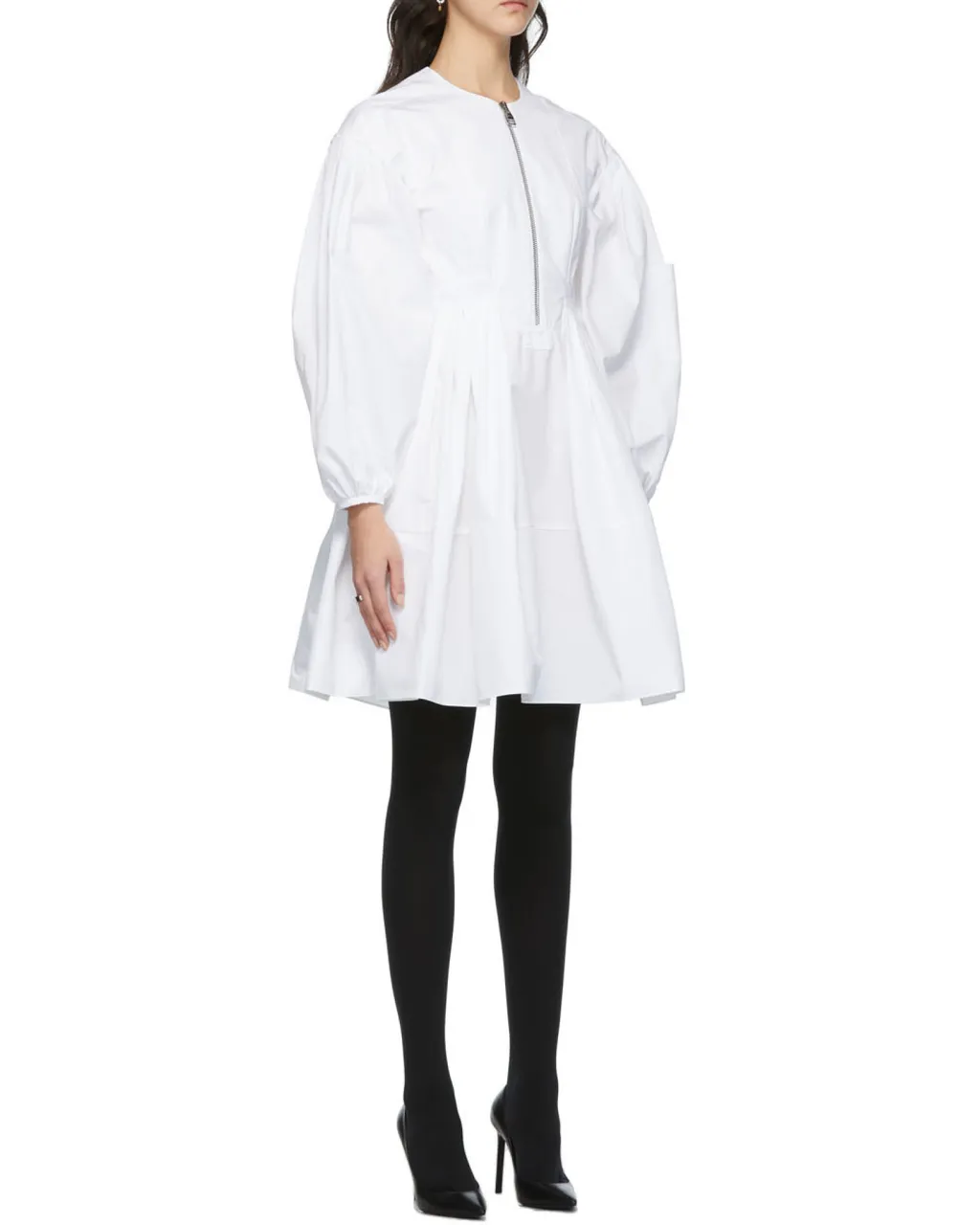 Cocoon Sleeve Zipped Mini Dress