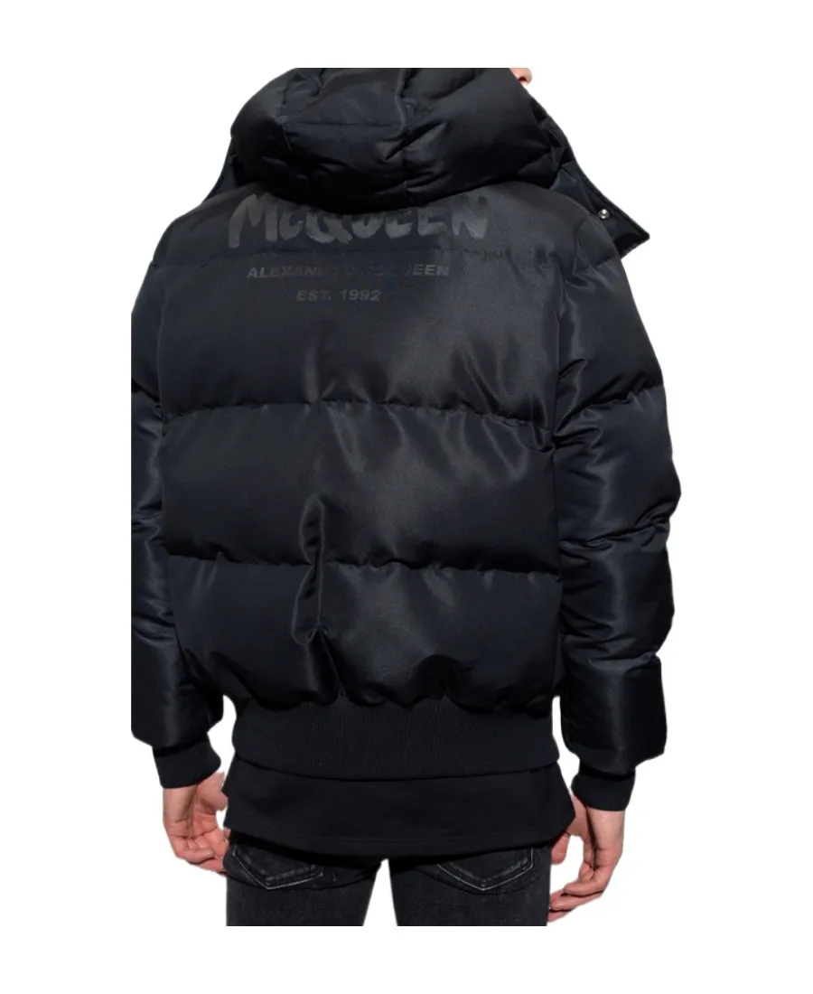 Zipped Hooded Puffer Jacket