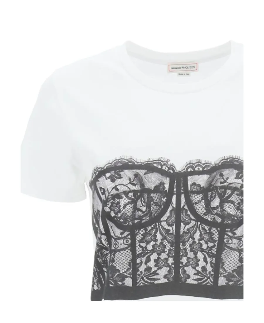 Bustier Print T-Shirt