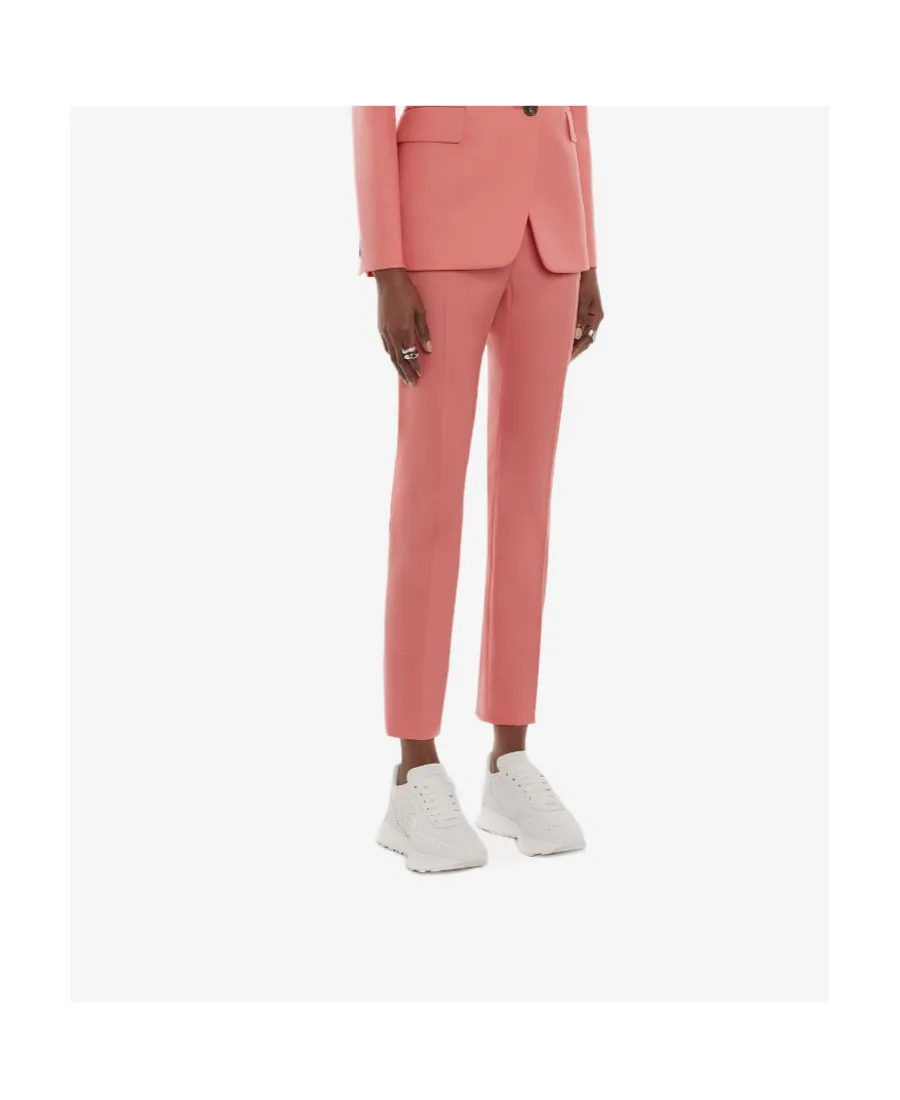High-Waisted Tapered Trousers