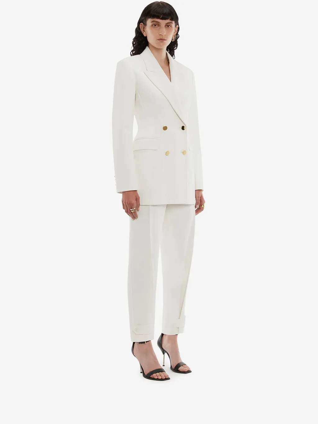 Double Breasted Buttoned Jacket