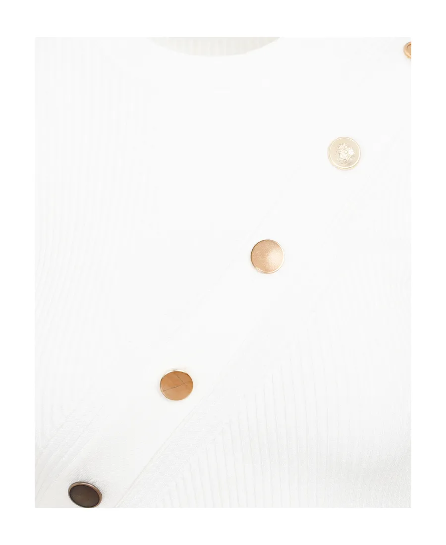 Button Detailed Crewneck Top