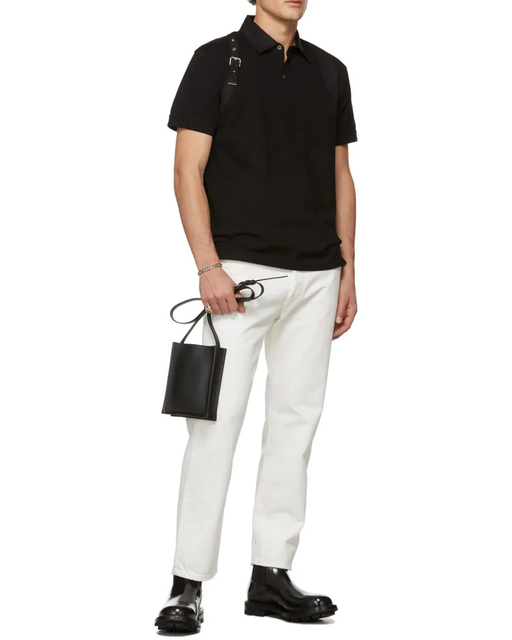 Logo Embossed Crossbody Bag