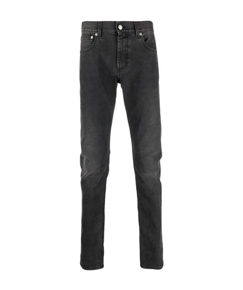 Graffiti Logo Embroidered Jeans