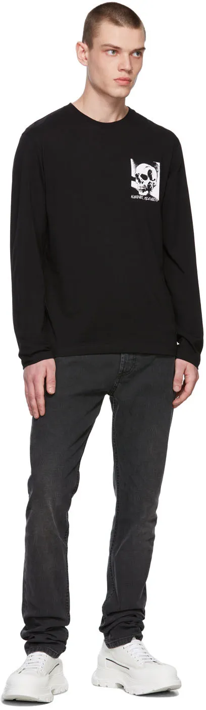 Graffiti Logo Embroidered Jeans