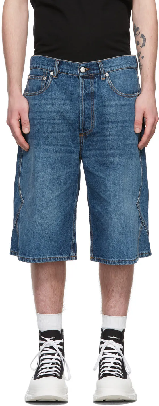 Logo Patch Knee-Length Shorts