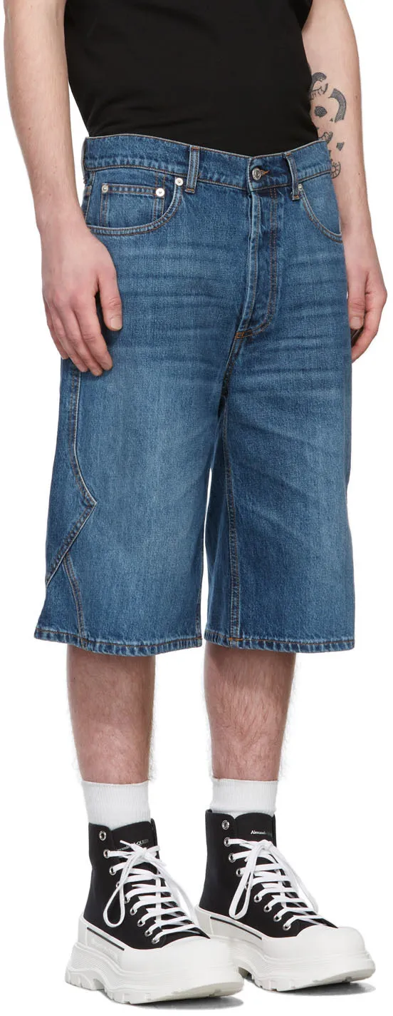 Logo Patch Knee-Length Shorts