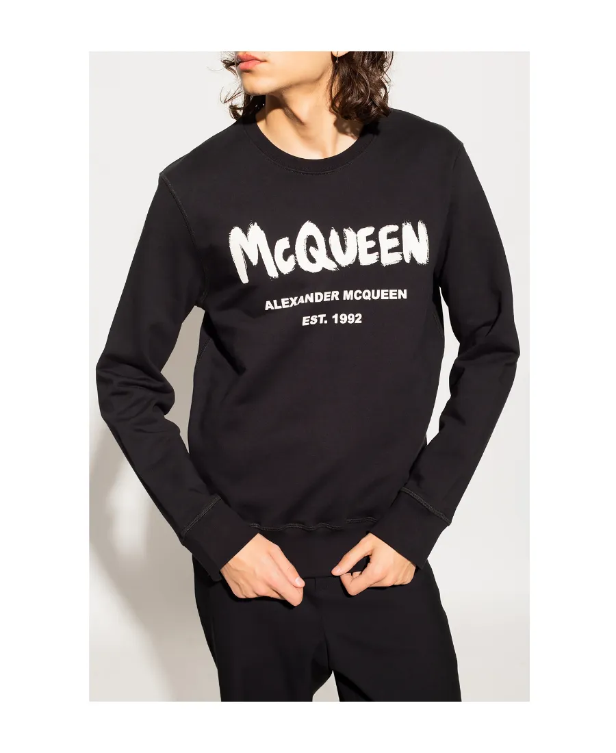 Graphic-Print Crewneck Sweatshirt