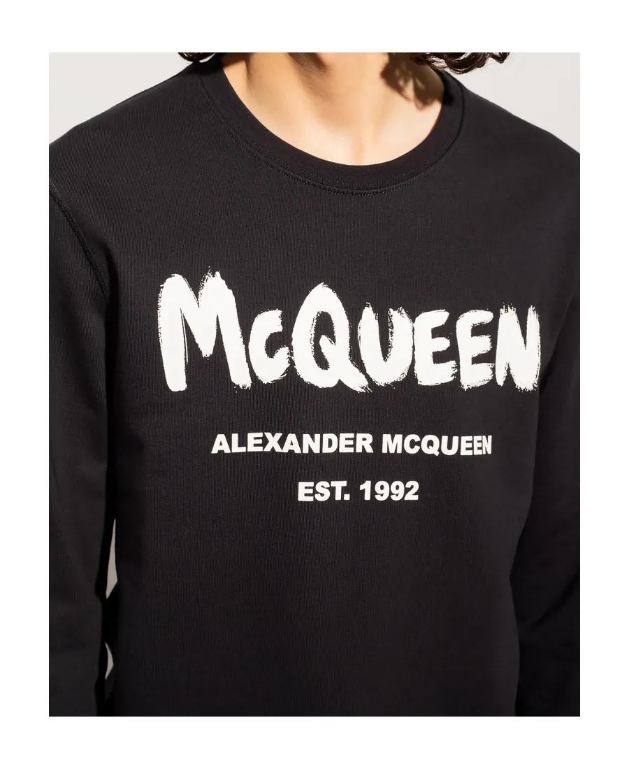 Graphic-Print Crewneck Sweatshirt