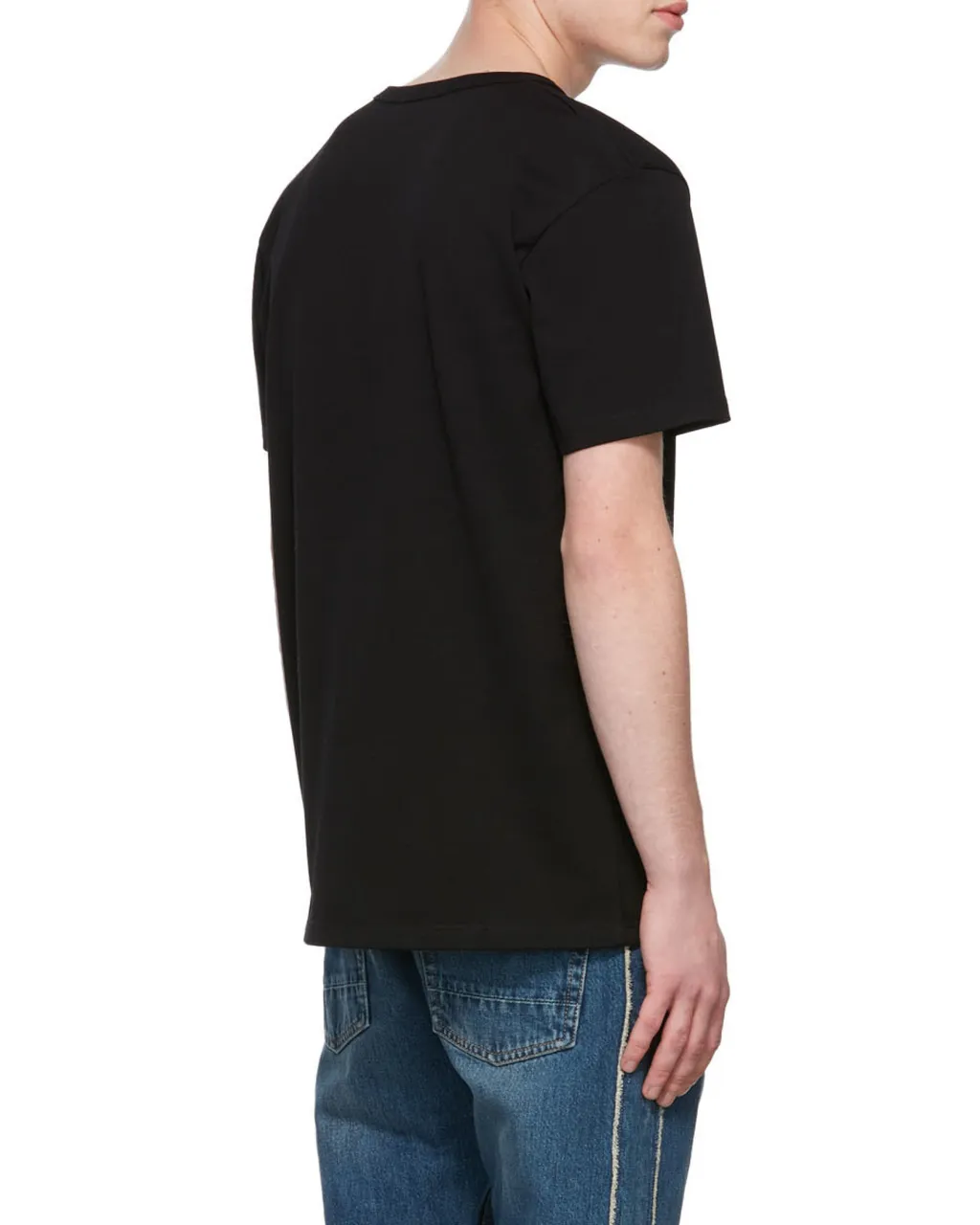 Skull Embroidered Crewneck T-Shirt