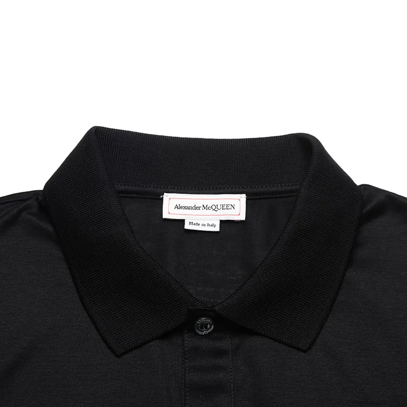 Skeleton Print Polo Shirt