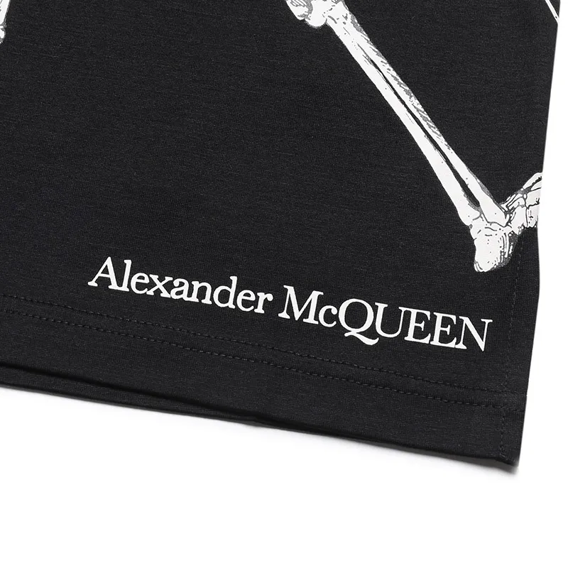 Skeleton Print Polo Shirt