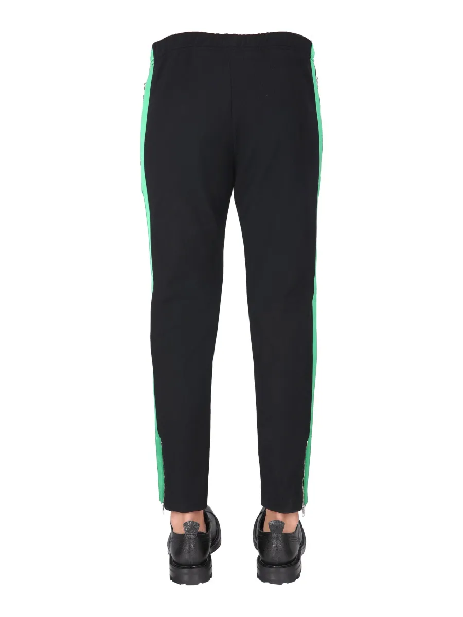 Skull Embroidered Straight-Leg Pants