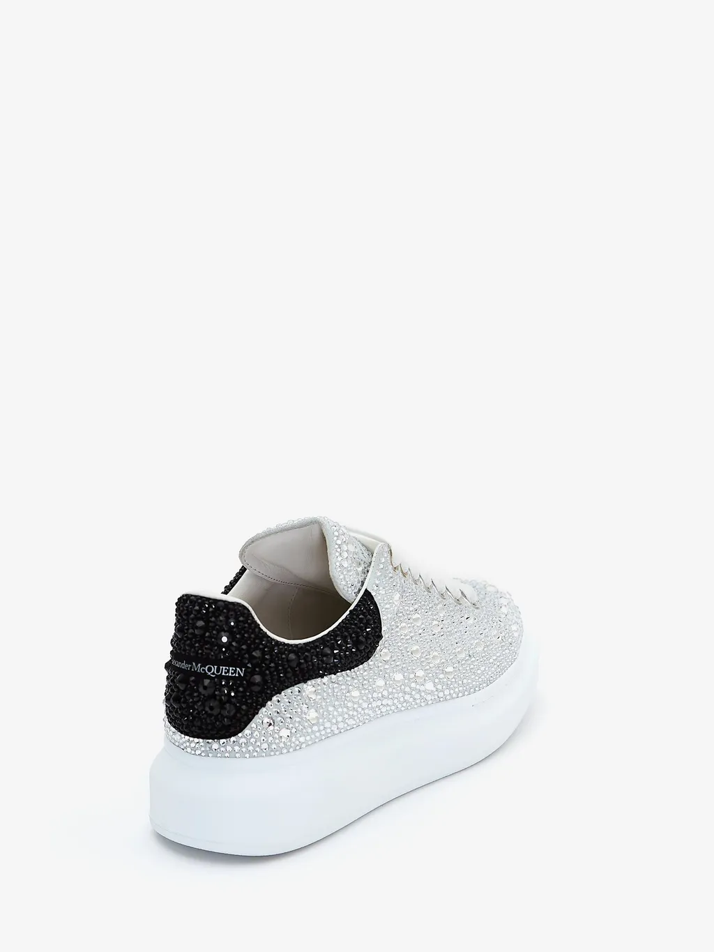 Oversized Embellished Lace-Up Sneakers