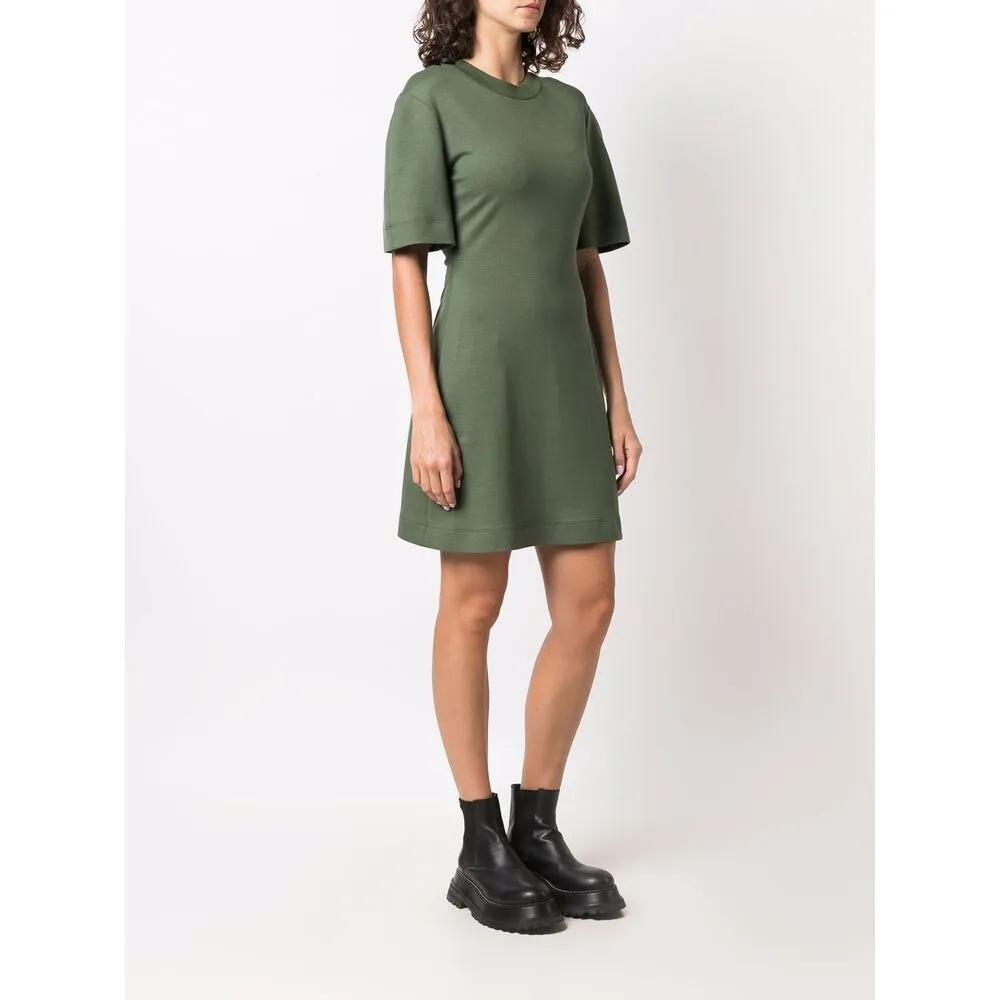 Rear Logo-Print Mini Dress