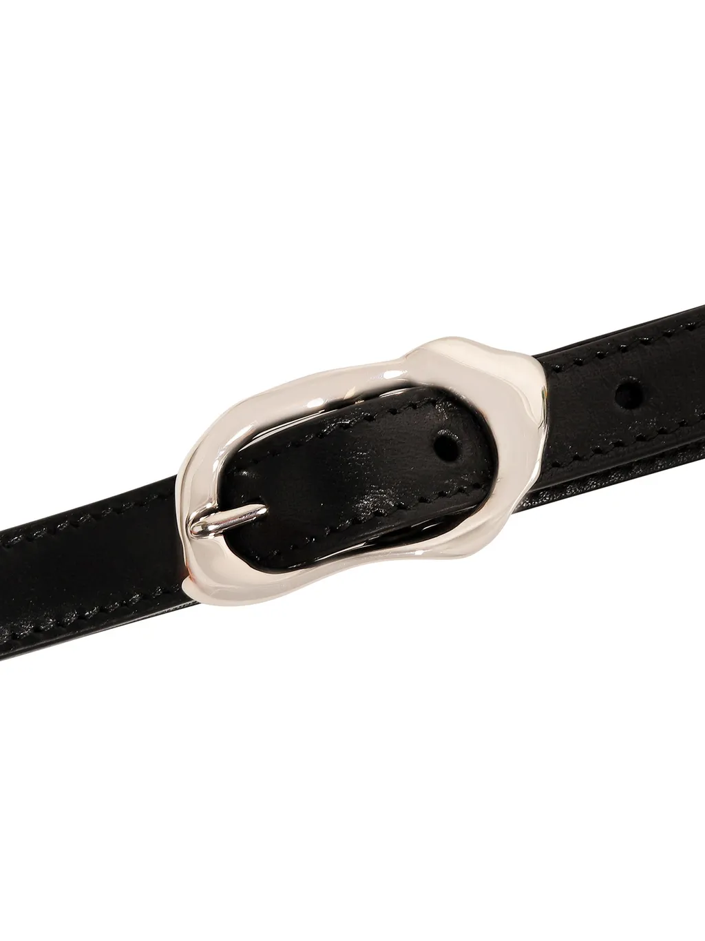 Molten Thin Leather Belt