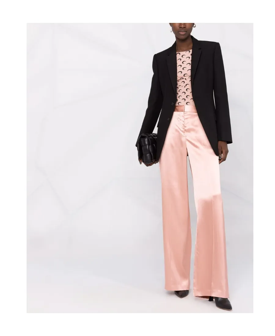Satin Wide Leg Trousers