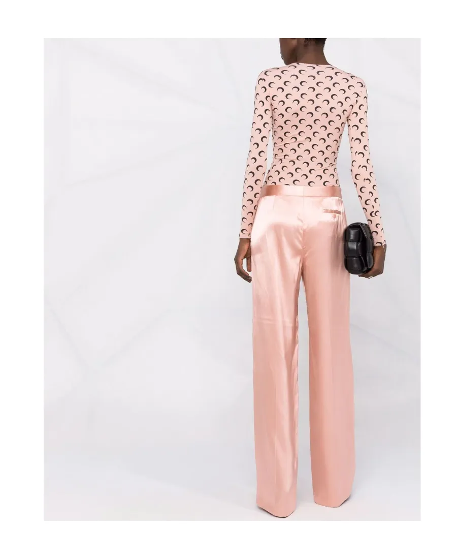 Satin Wide Leg Trousers