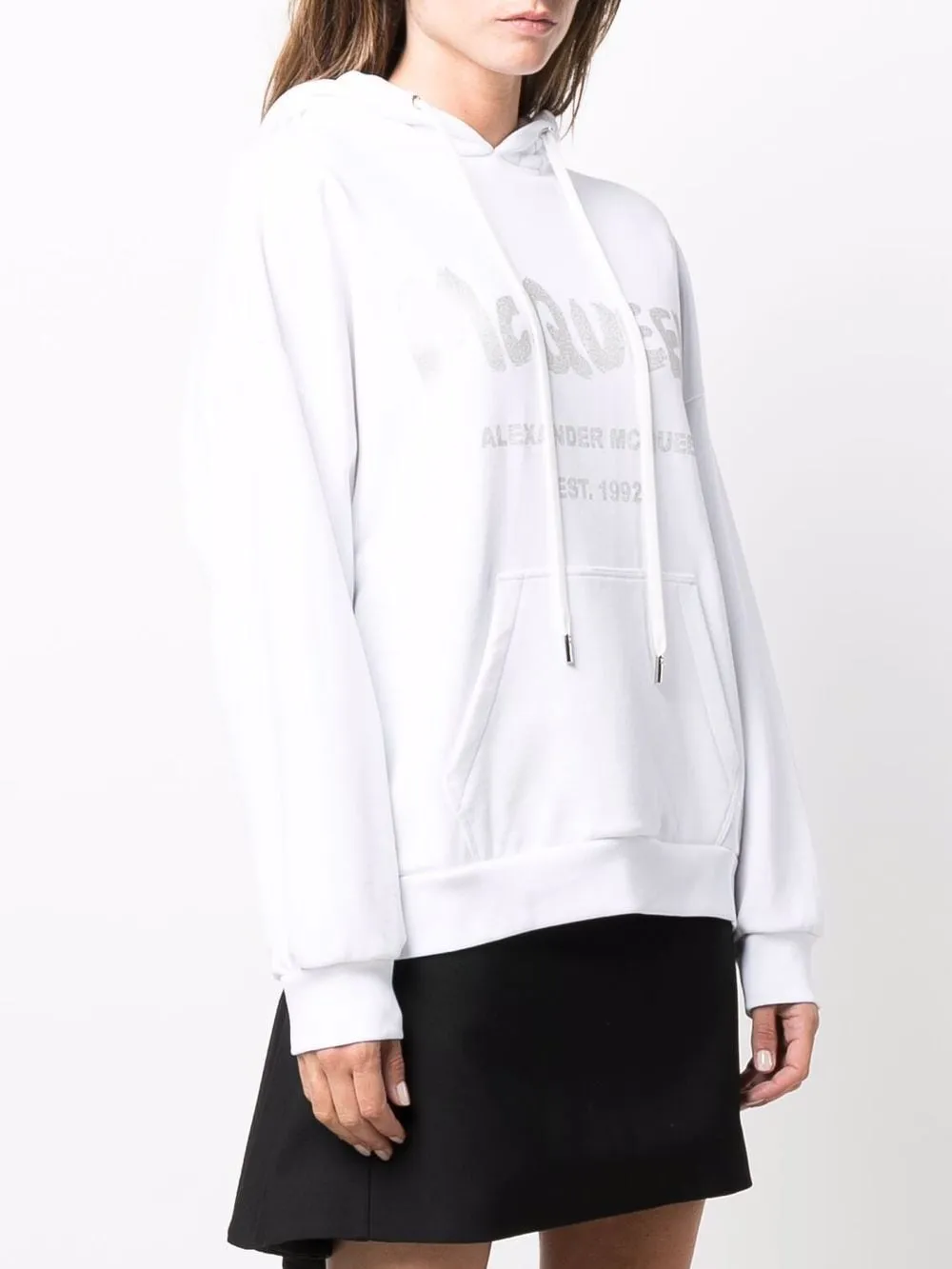 Logo Printed Drawstring Hoodie
