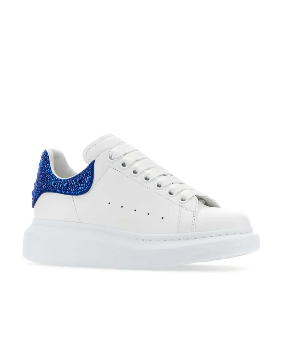 Oversized Embellished Lace-Up Sneakers