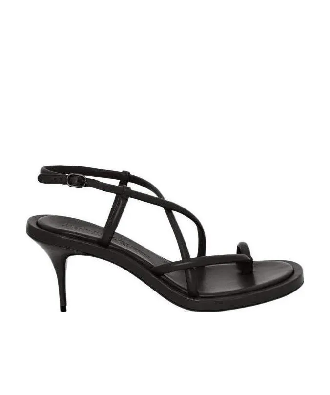 Strappy Kitten-Heeled Sandals