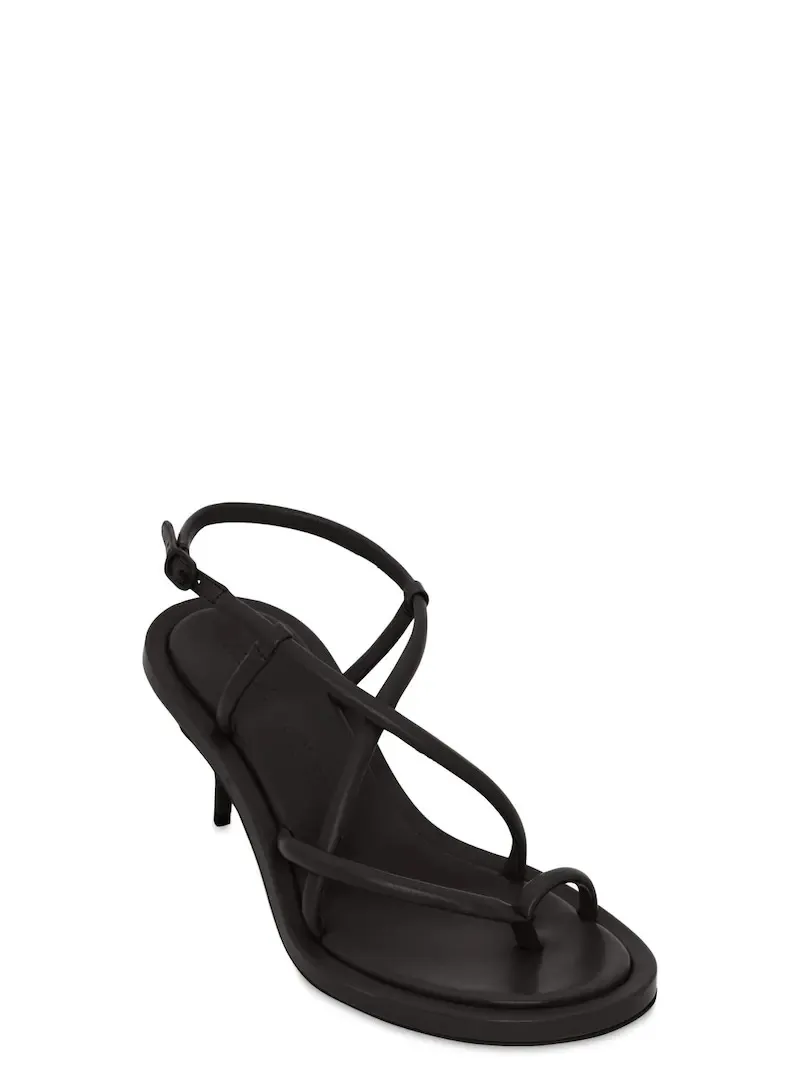 Strappy Kitten-Heeled Sandals