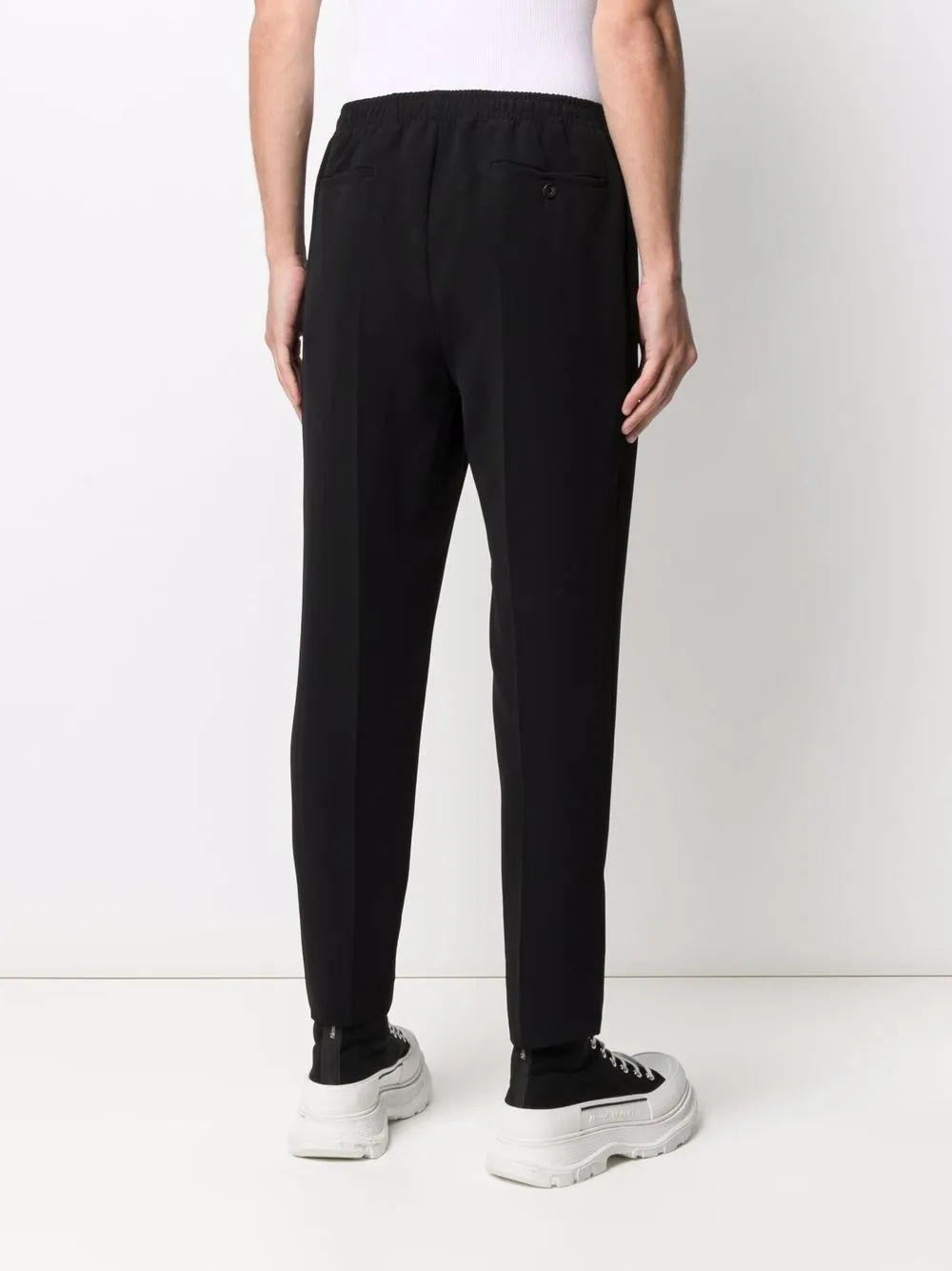 Zip-Detail Relaxed Trousers