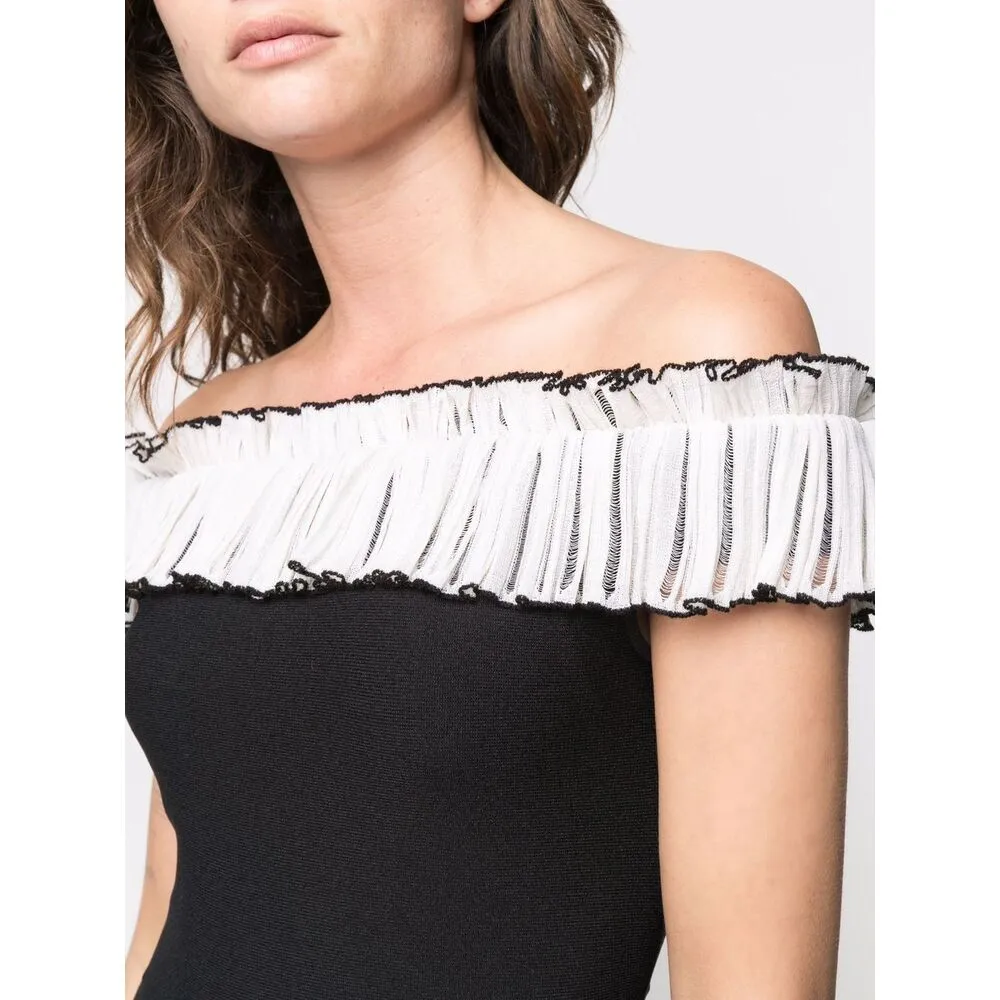 Off-Shoulder Flared Dress