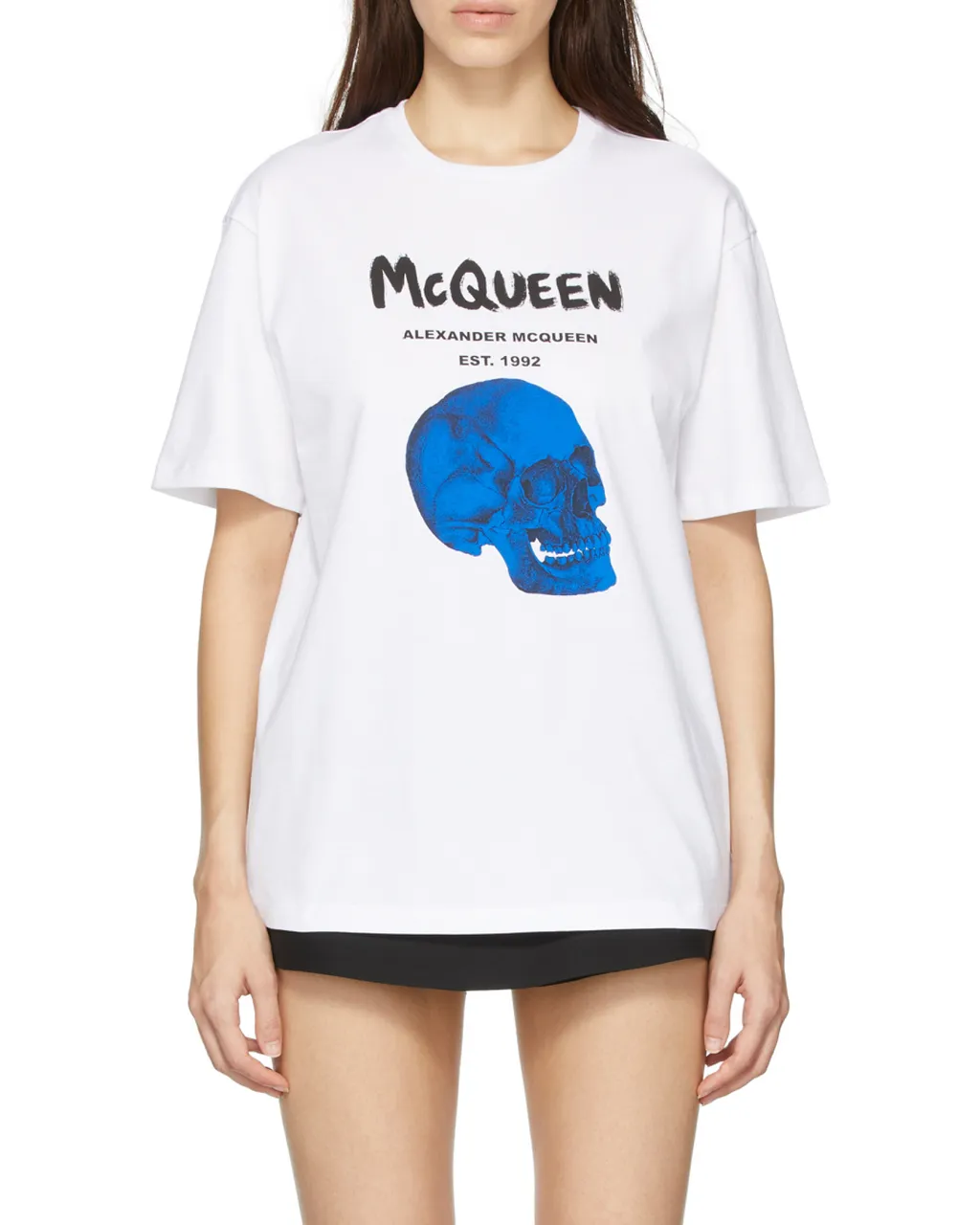 Skull-Print Logo T-Shirt