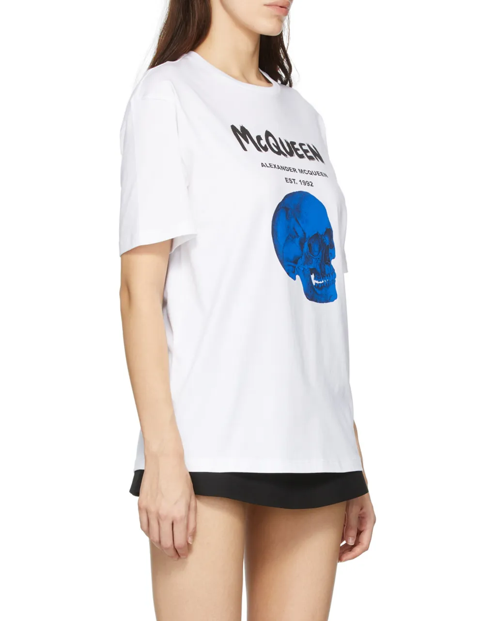 Skull-Print Logo T-Shirt