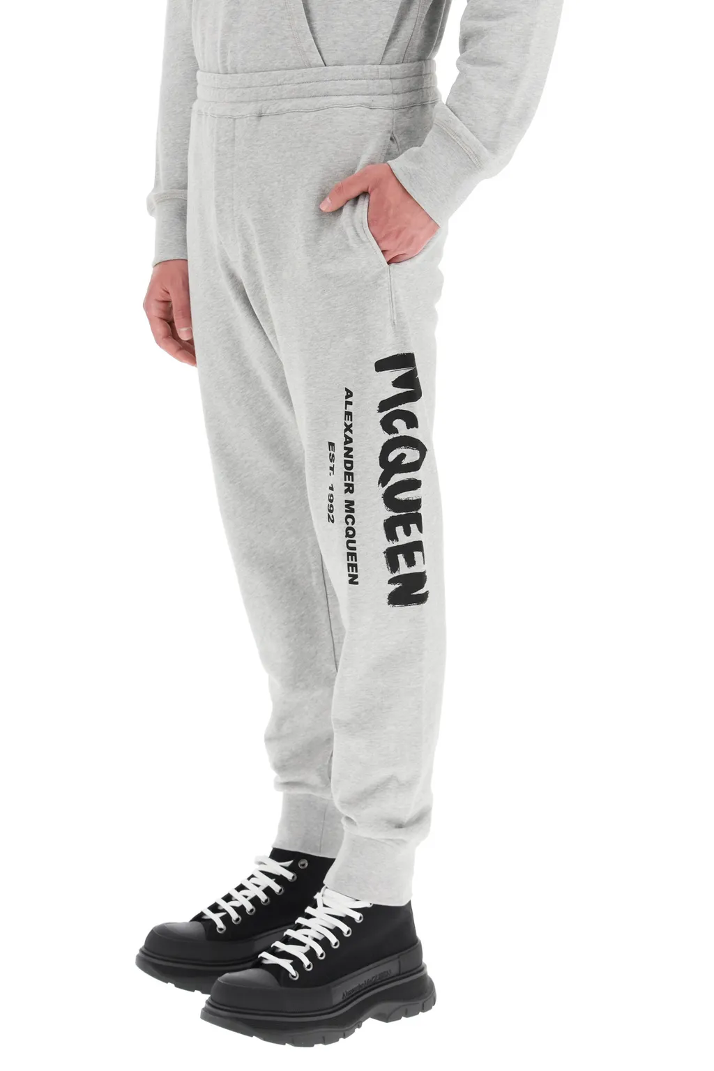 Graffiti Logo Printed Track Pants