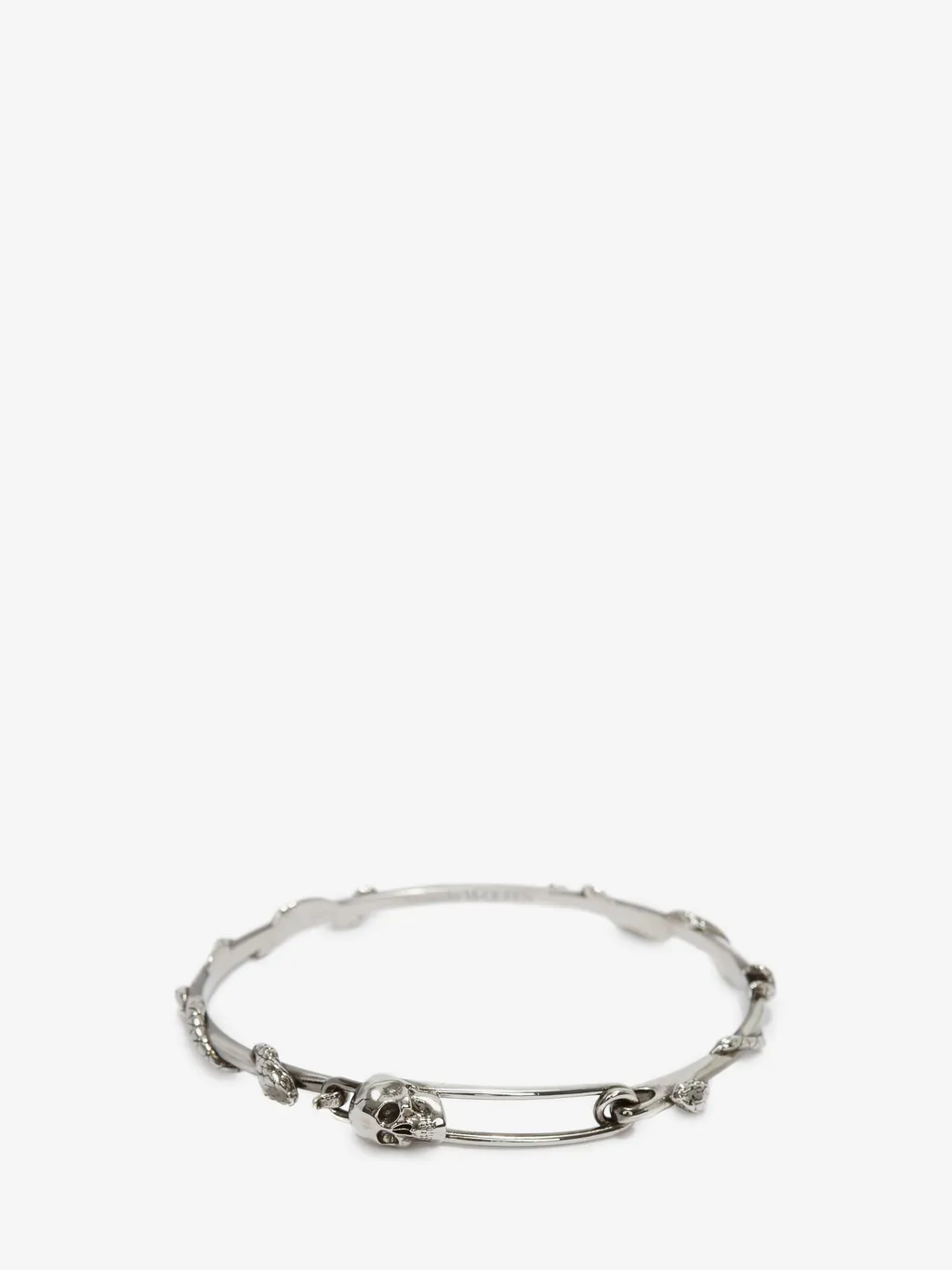 Skull Safety Pin Bracelet