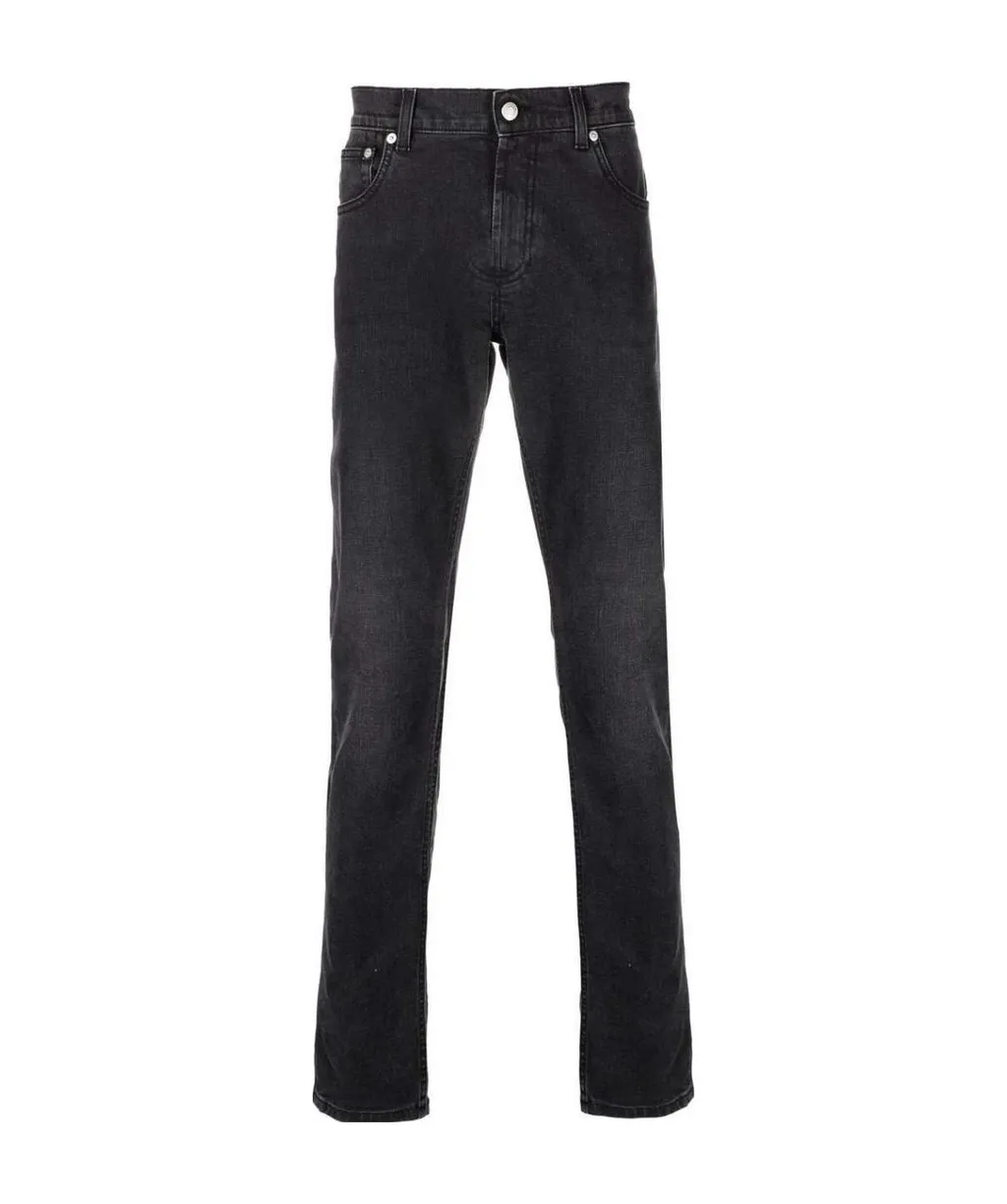 Logo Embroidered Jeans
