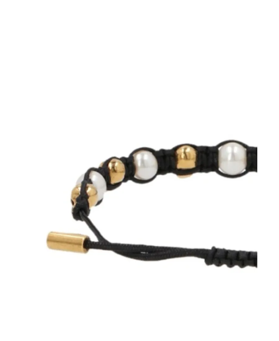 Skull And Pearl Friendship Bracelet