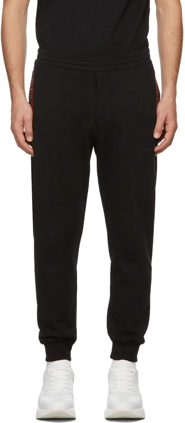 Logo-Tape Straight Leg Pants