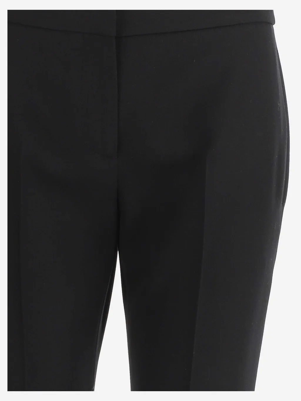 Cropped Straight-Leg Trousers