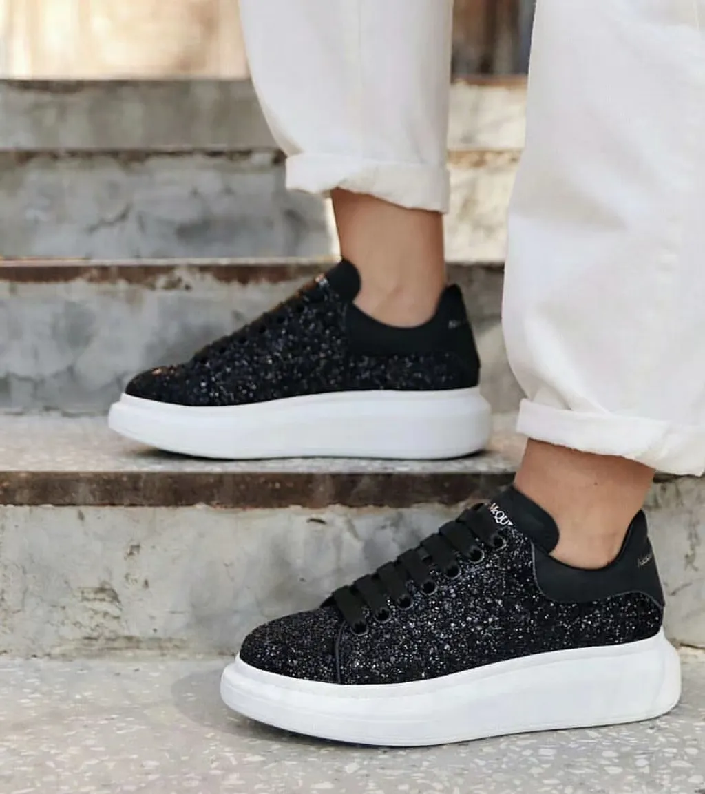 Oversized Glitter Sneakers