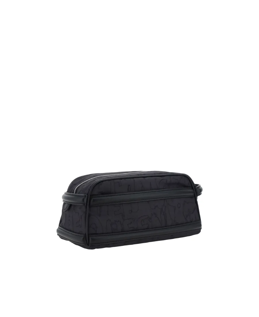 Cross Detailed Zipped Wash Bag