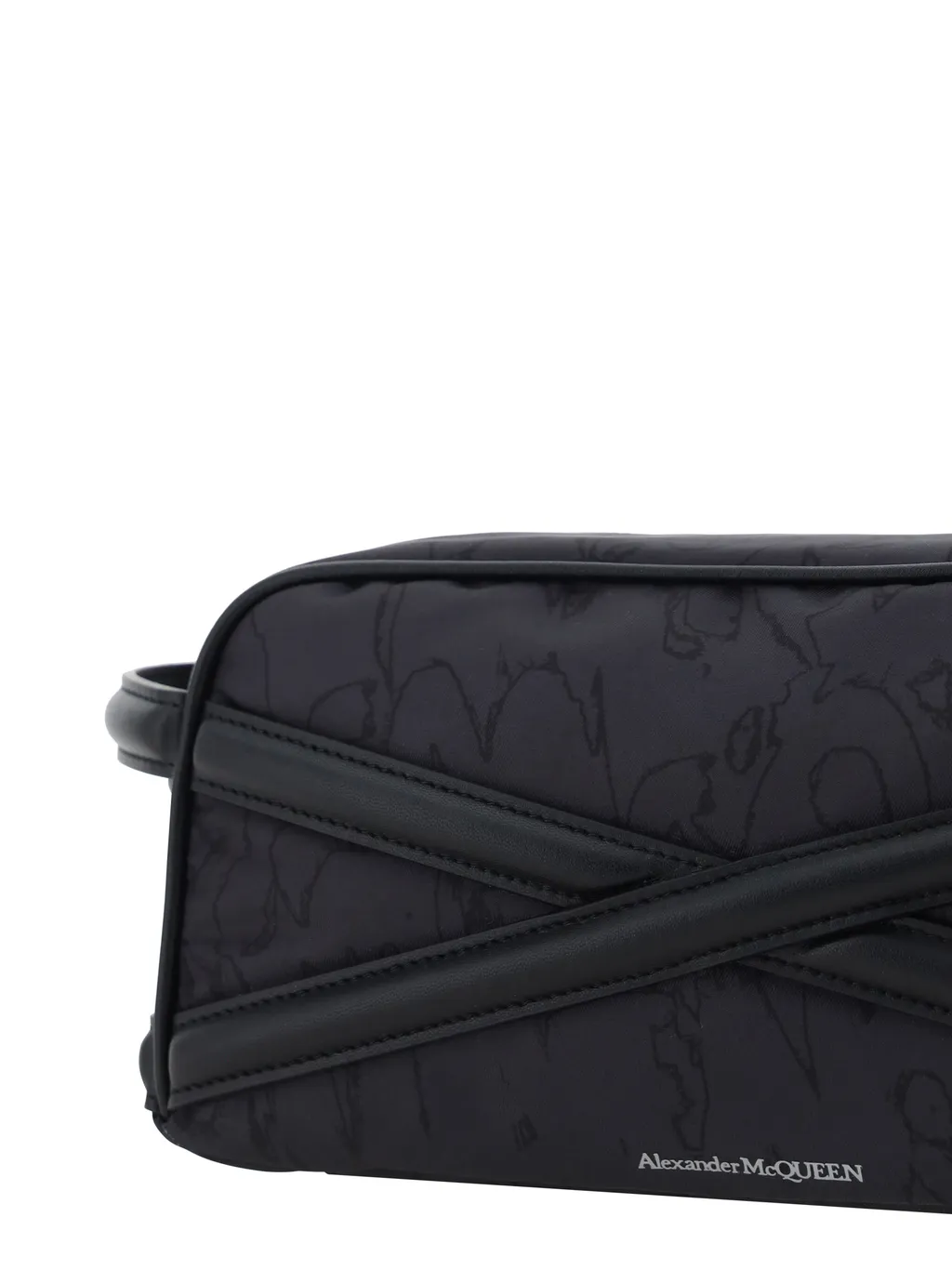 Cross Detailed Zipped Wash Bag