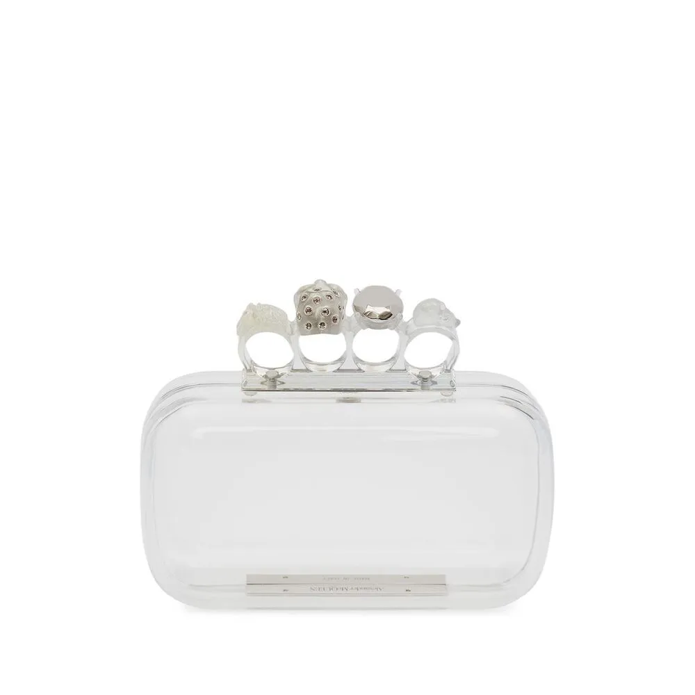 Skull Four-Ring Transparent Clutch Bag